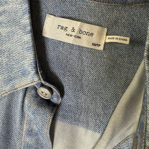 Rag and bone  XS Miramar Tulip Dress Light Wash Tencel Denim Look - Picture 13 of 14